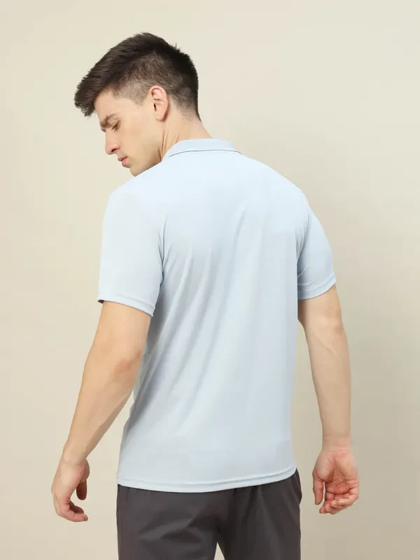 Men Colorblock Slim Fit Polo T-shirt with TECHNO COOL+ - Image 4