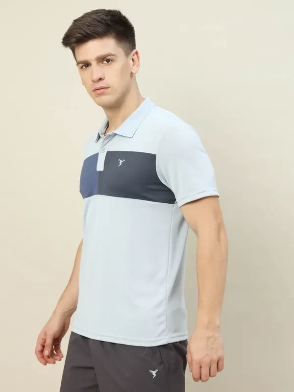 Men Colorblock Slim Fit Polo T-shirt with TECHNO COOL+ - Image 5