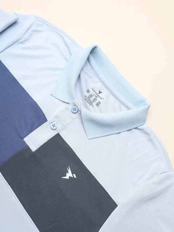 Men Colorblock Slim Fit Polo T-shirt with TECHNO COOL+ - Image 7