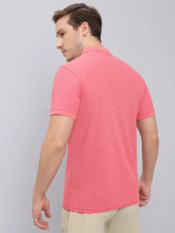 Men Solid Slim Fit Polo T-shirt with MATPIQ - Image 3