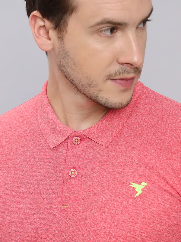 Men Solid Slim Fit Polo T-shirt with MATPIQ - Image 5