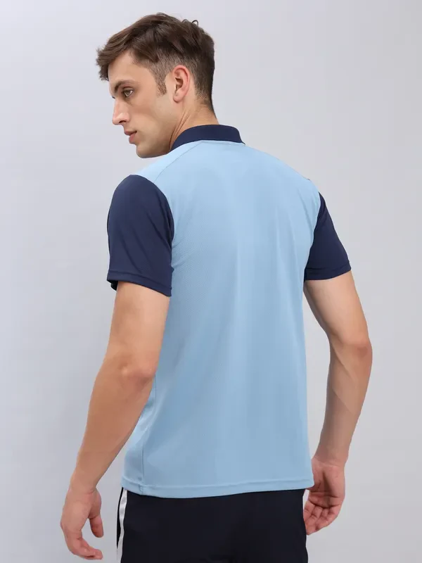 Men Colorblock Slim Fit Polo T-shirt with TECHNO COOL+ - Image 2