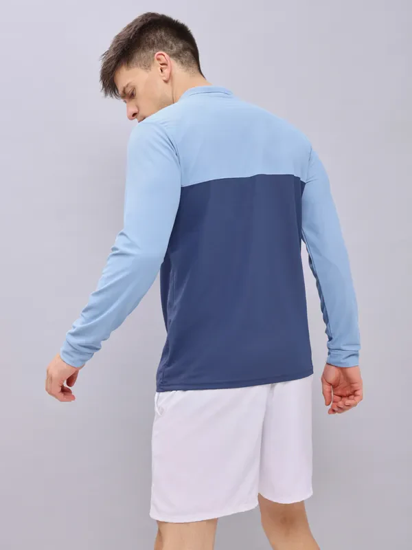 Men Colorblock Slim Fit Polo T-shirt with MATPIQ - Image 5