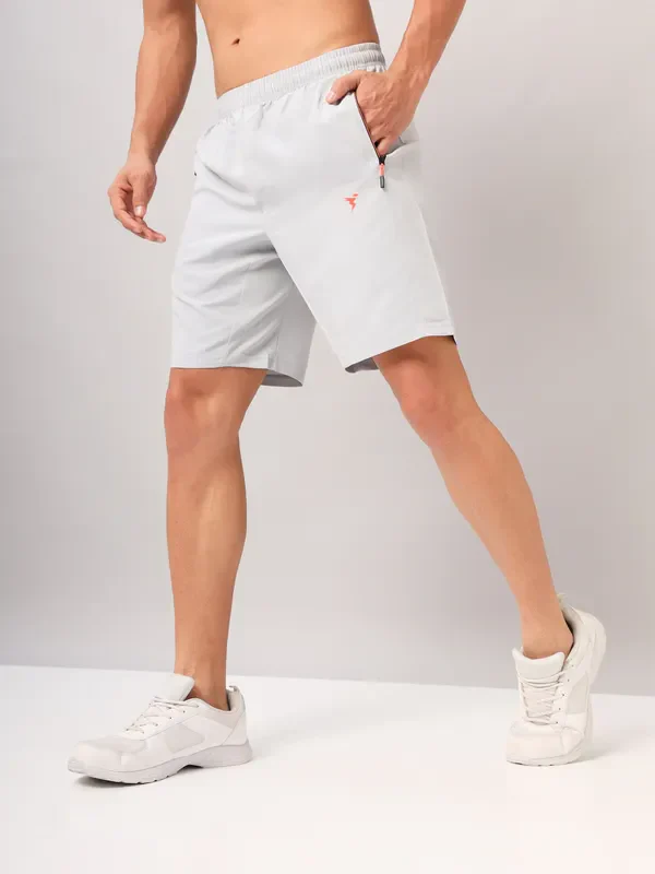 Men Solid Slim Fit Shorts with TECHNOLITE