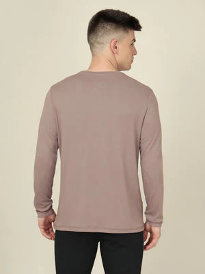 Men Solid Slim Fit Crew Neck T-shirt with TECHNO COOL+ - Image 3
