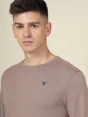 Men Solid Slim Fit Crew Neck T-shirt with TECHNO COOL+ - Image 6
