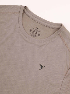 Men Solid Slim Fit Crew Neck T-shirt with TECHNO COOL+ - Image 7