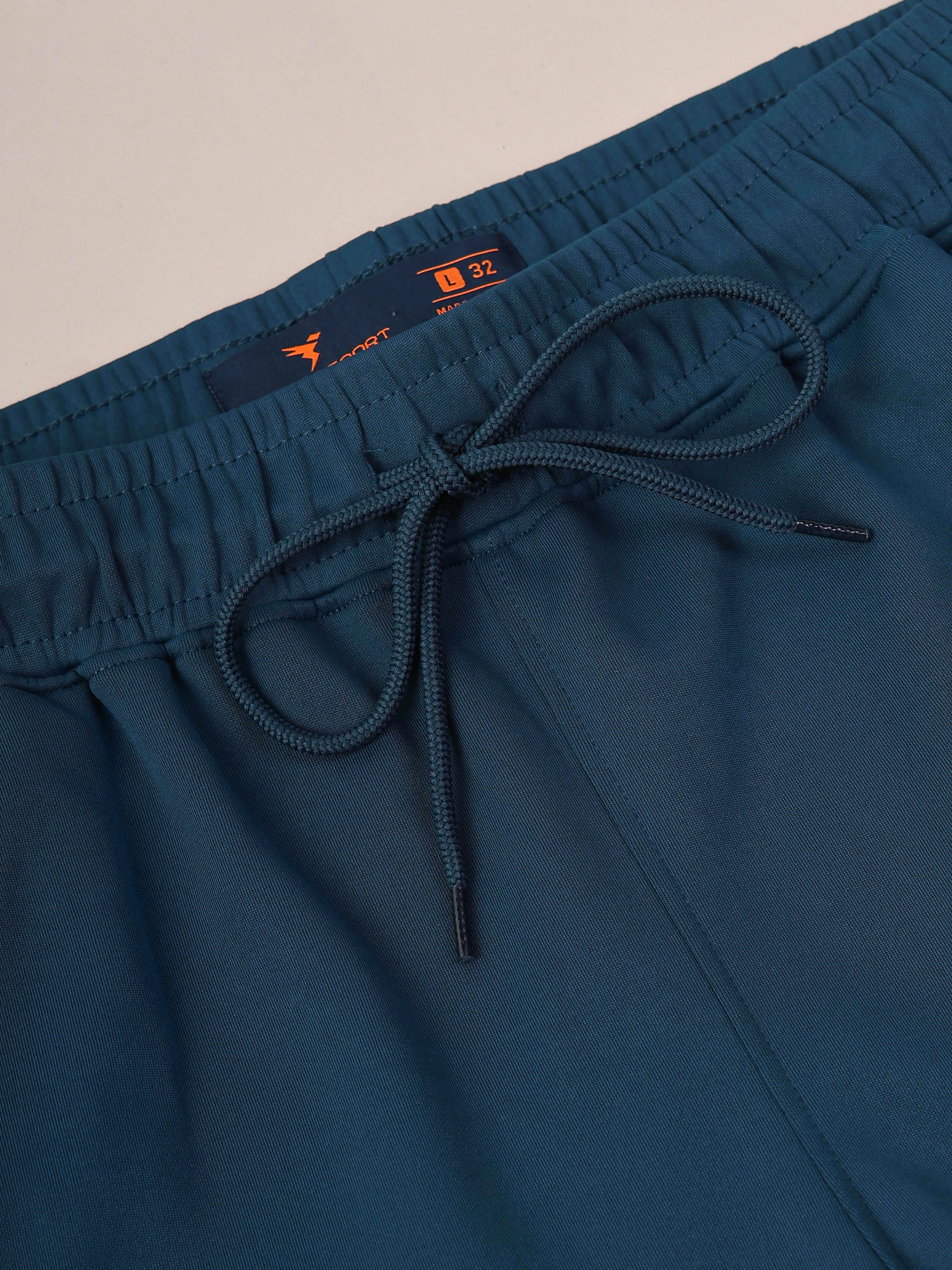 Men Solid Slim Fit Trackpants with ELASTO PLUS - Image 6