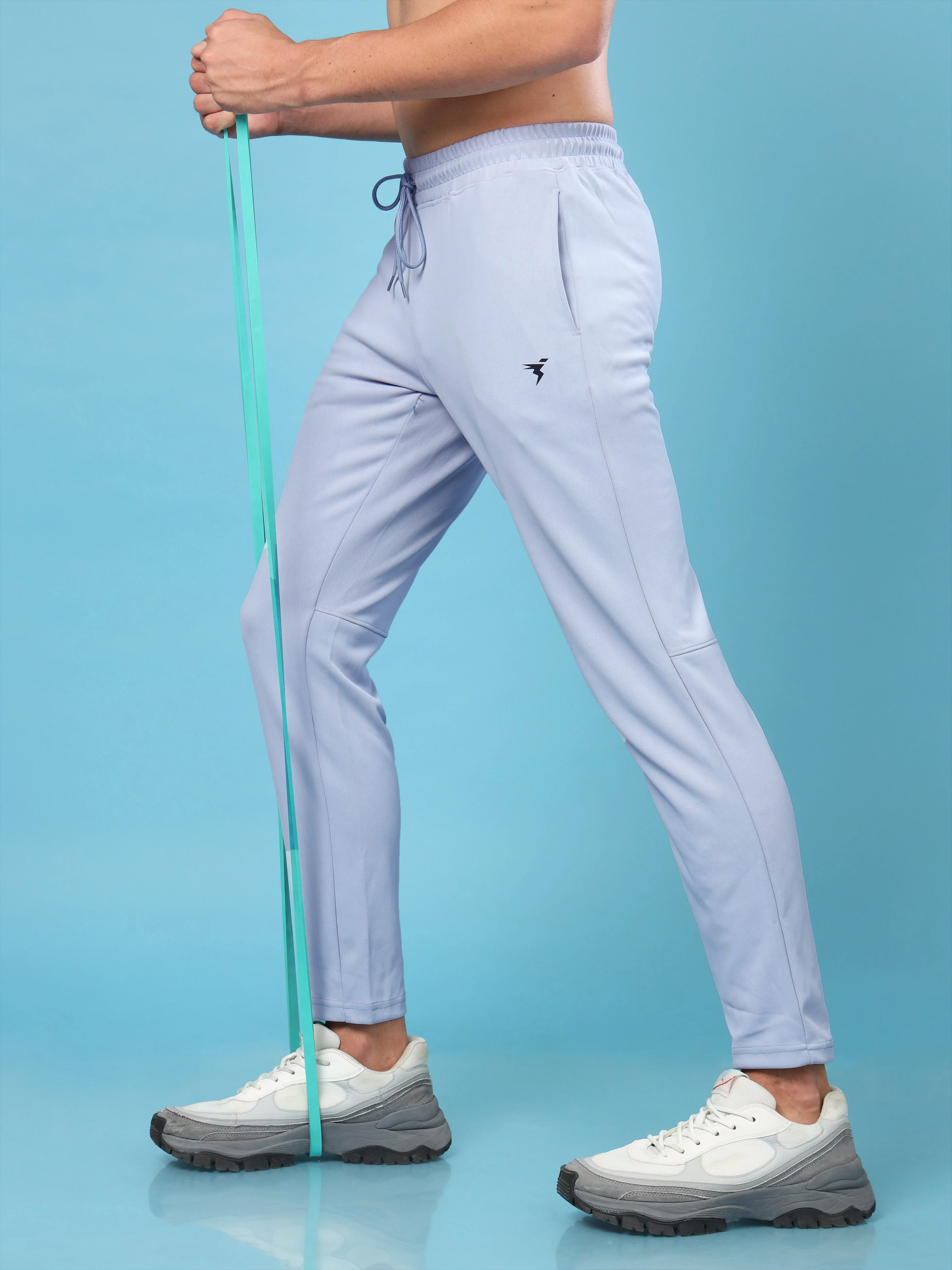 Men Solid Slim Fit Trackpants with ELASTO PLUS - Image 5