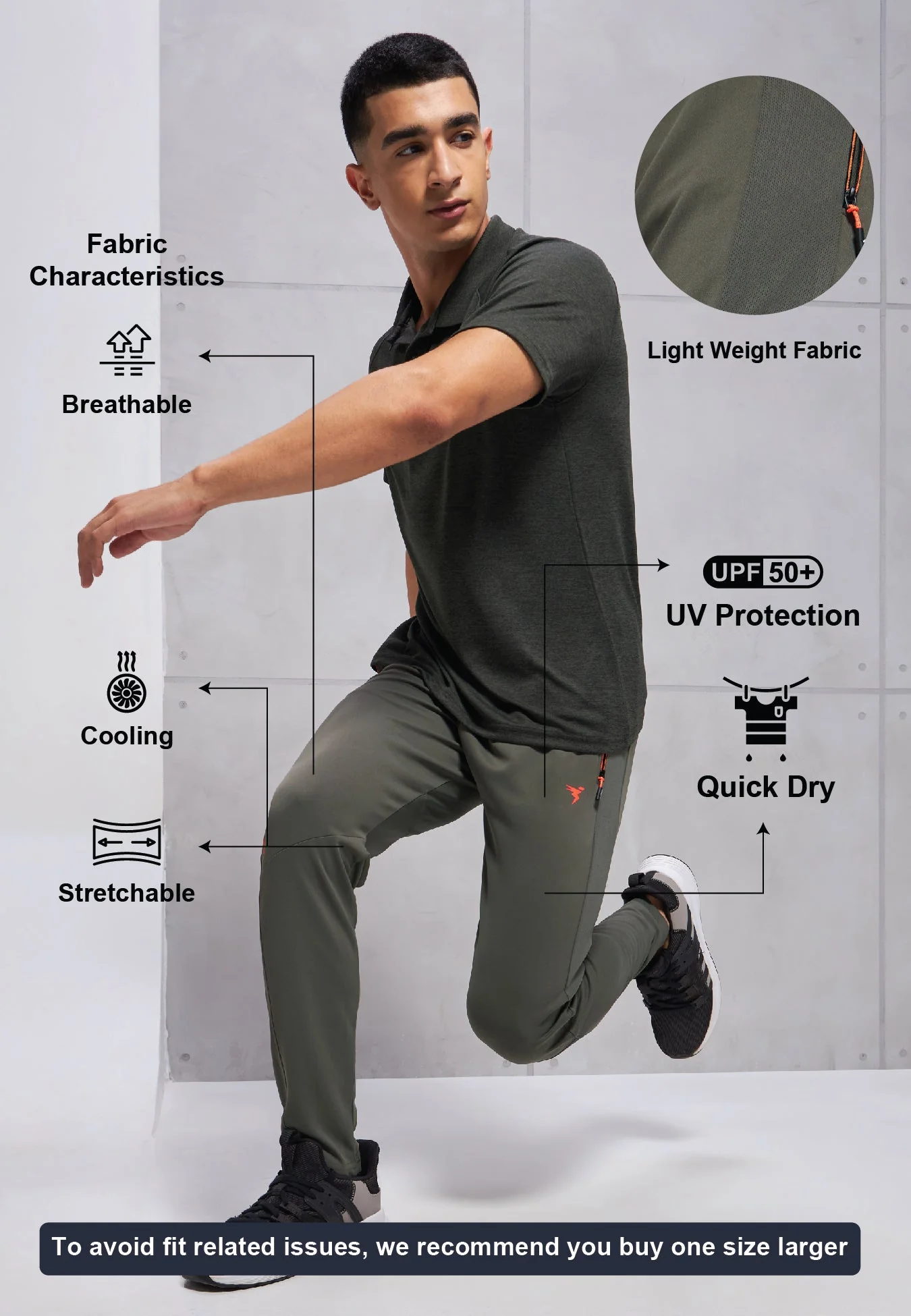 Men Solid Slim Fit Trackpants with TECHNO DRY - Image 4