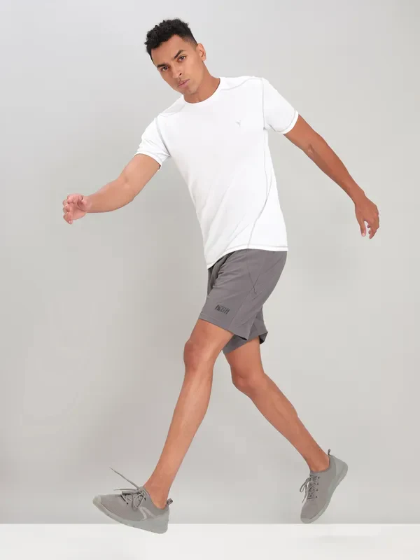 Men Solid Slim Fit Crew Neck T-shirt with TECHNO COOL+ - Image 6