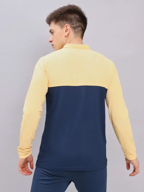 Men Colorblock Slim Fit Polo T-shirt with MATPIQ - Image 6