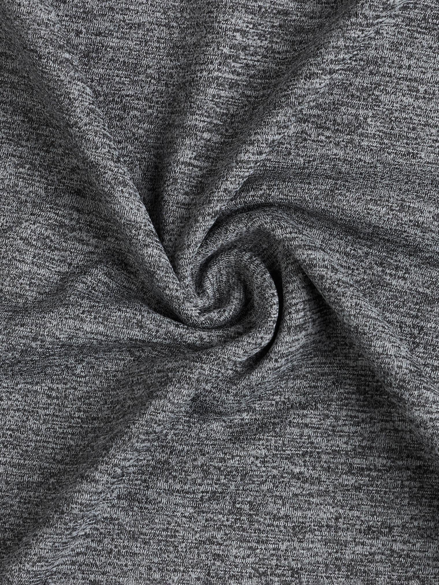 Men Melange Slim Fit Mock Neck T-shirt with TECHNO COOL+ - Image 9