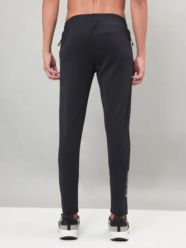 Men Solid Slim Fit Trackpants with ELASTO PLUS - Image 3