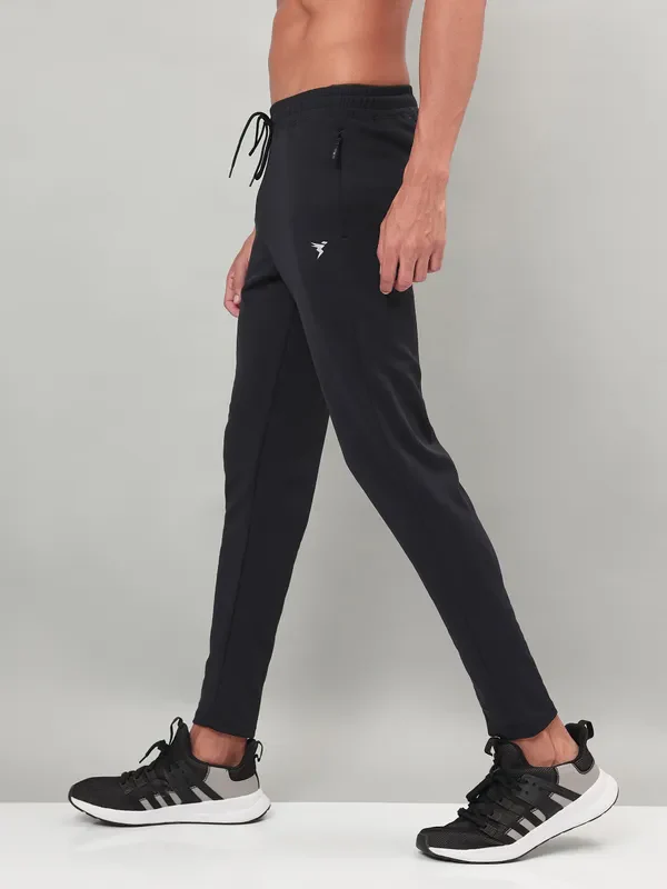 Men Solid Slim Fit Trackpants with ELASTO PLUS - Image 4