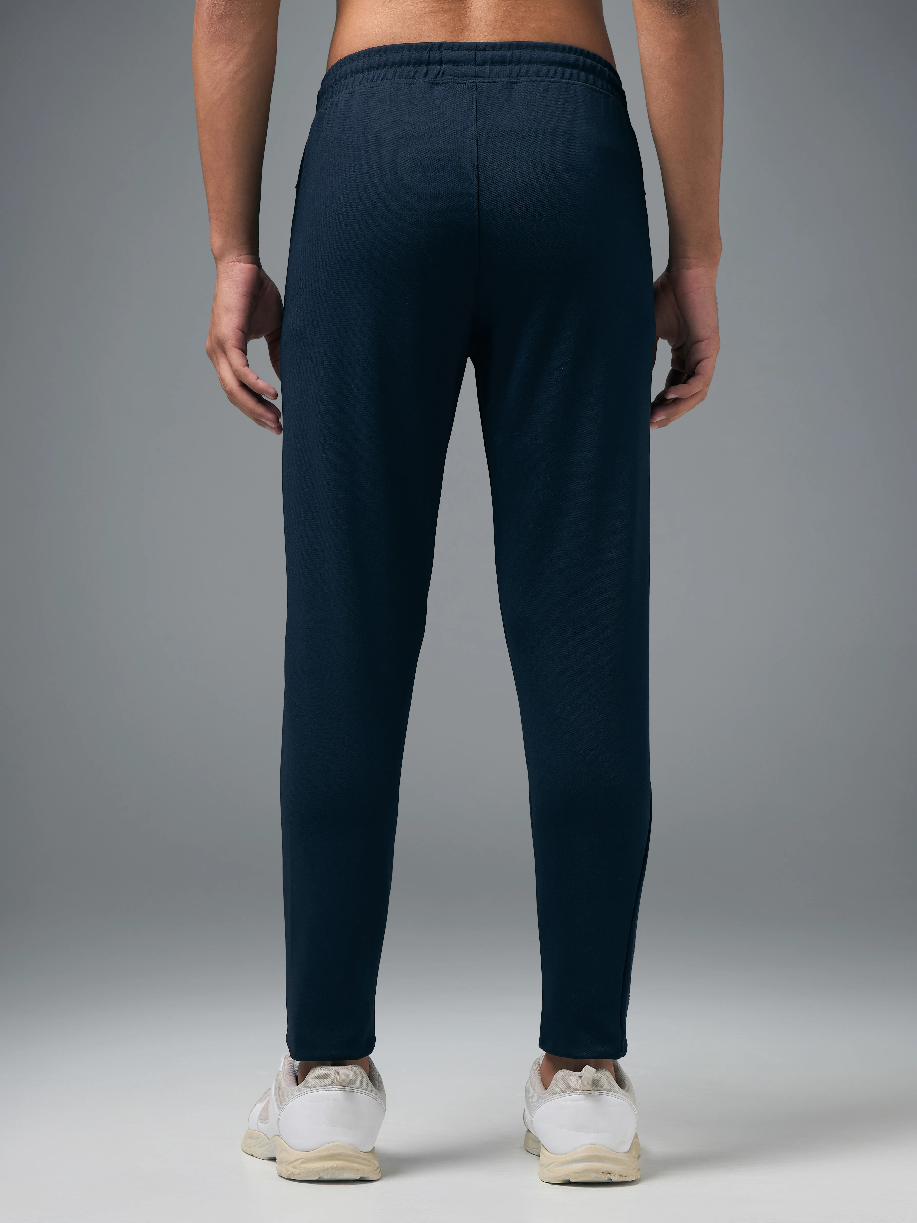 Men Solid Slim Fit Trackpants with ELASTO PLUS - Image 3