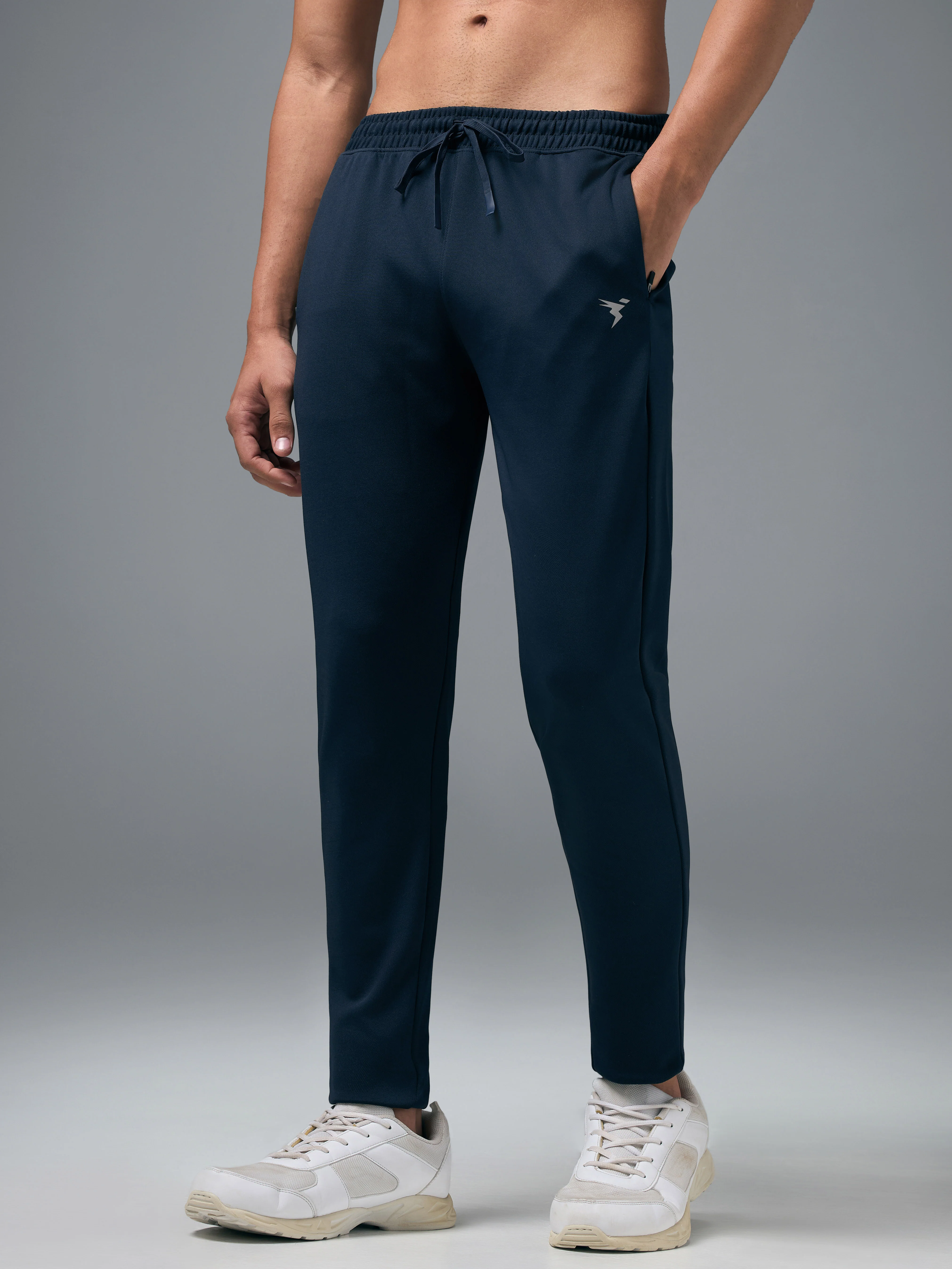 Men Solid Slim Fit Trackpants with ELASTO PLUS - Image 4