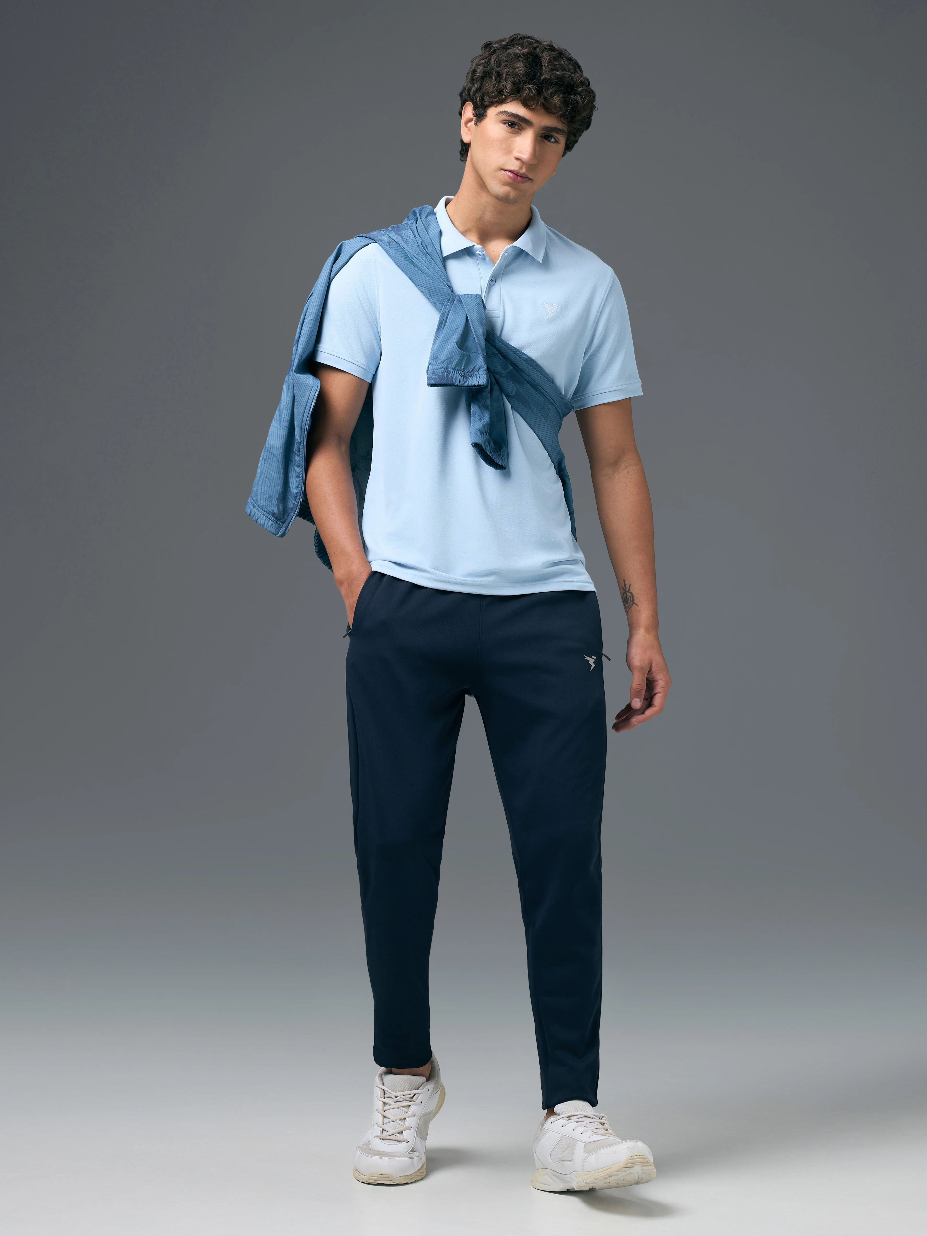 Men Solid Slim Fit Trackpants with ELASTO PLUS - Image 5