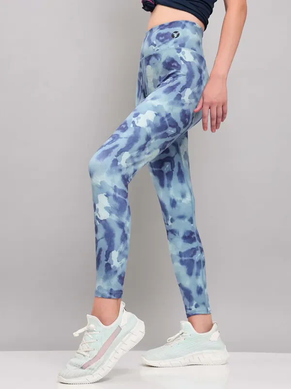 Women Printed Slim Fit Tights with ELASTO PLUS - Image 4