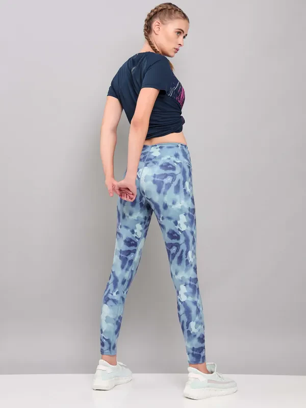 Women Printed Slim Fit Tights with ELASTO PLUS - Image 6