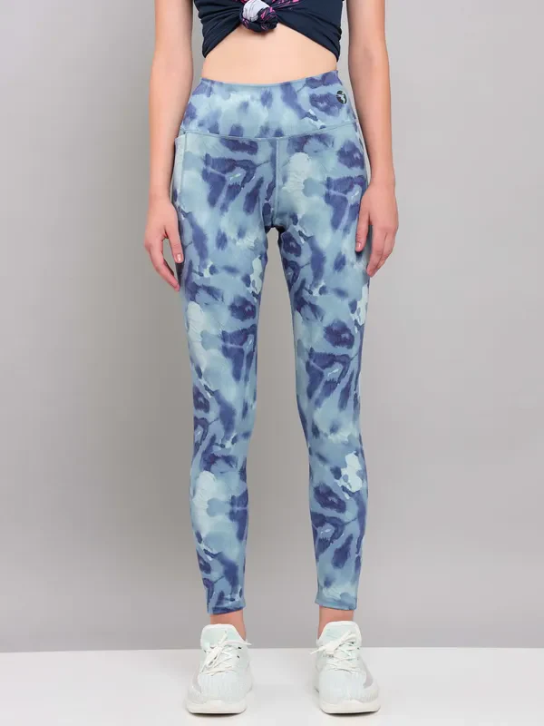 Women Printed Slim Fit Tights with ELASTO PLUS - Image 7