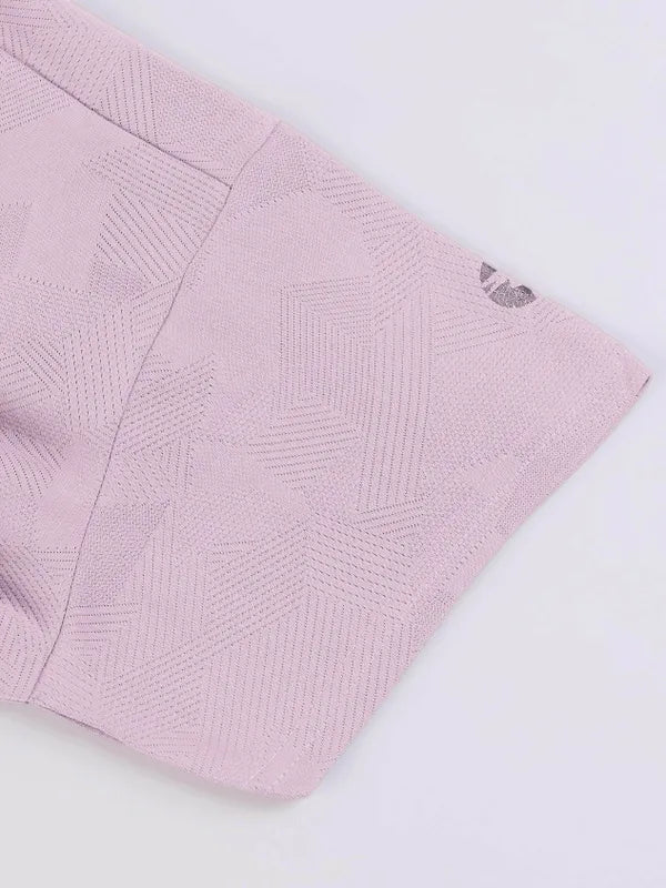 Women Printed Boxy Fit Crew Neck Crop Top with VENTMESH - Image 8