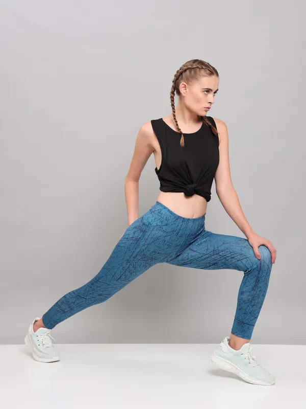 Women Printed Slim Fit Tights with ELASTO PLUS - Image 12