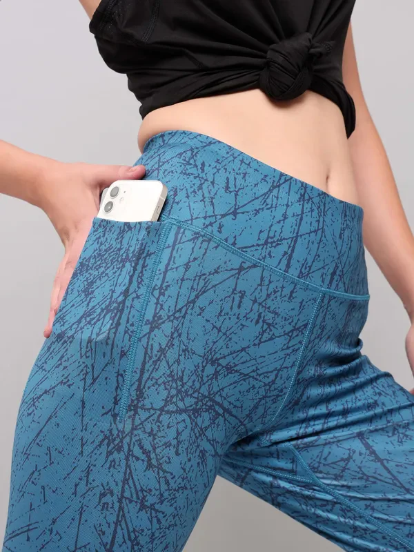 Women Printed Slim Fit Tights with ELASTO PLUS - Image 6