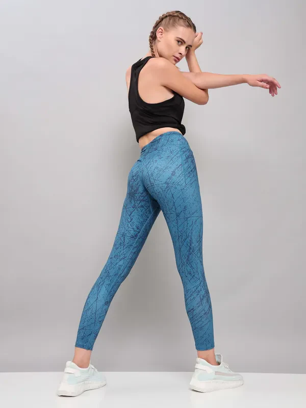 Women Printed Slim Fit Tights with ELASTO PLUS - Image 7