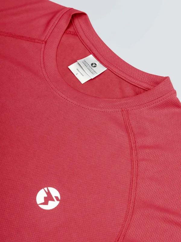 Women Solid Slim Fit Crew Neck T-shirt with TECHNO COOL+ - Image 7