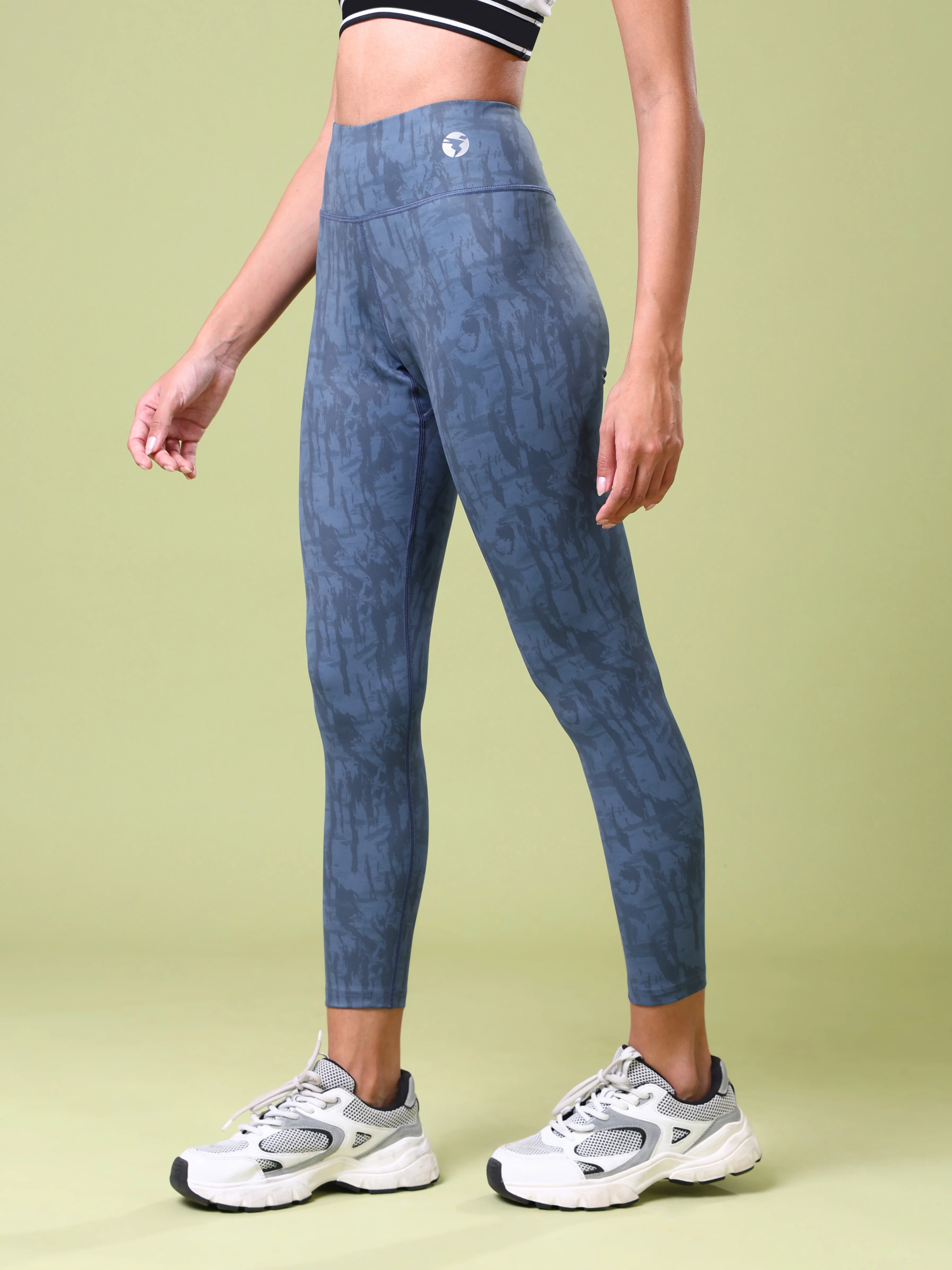 Women Printed Slim Fit Tights with ELASTO PLUS - Image 4