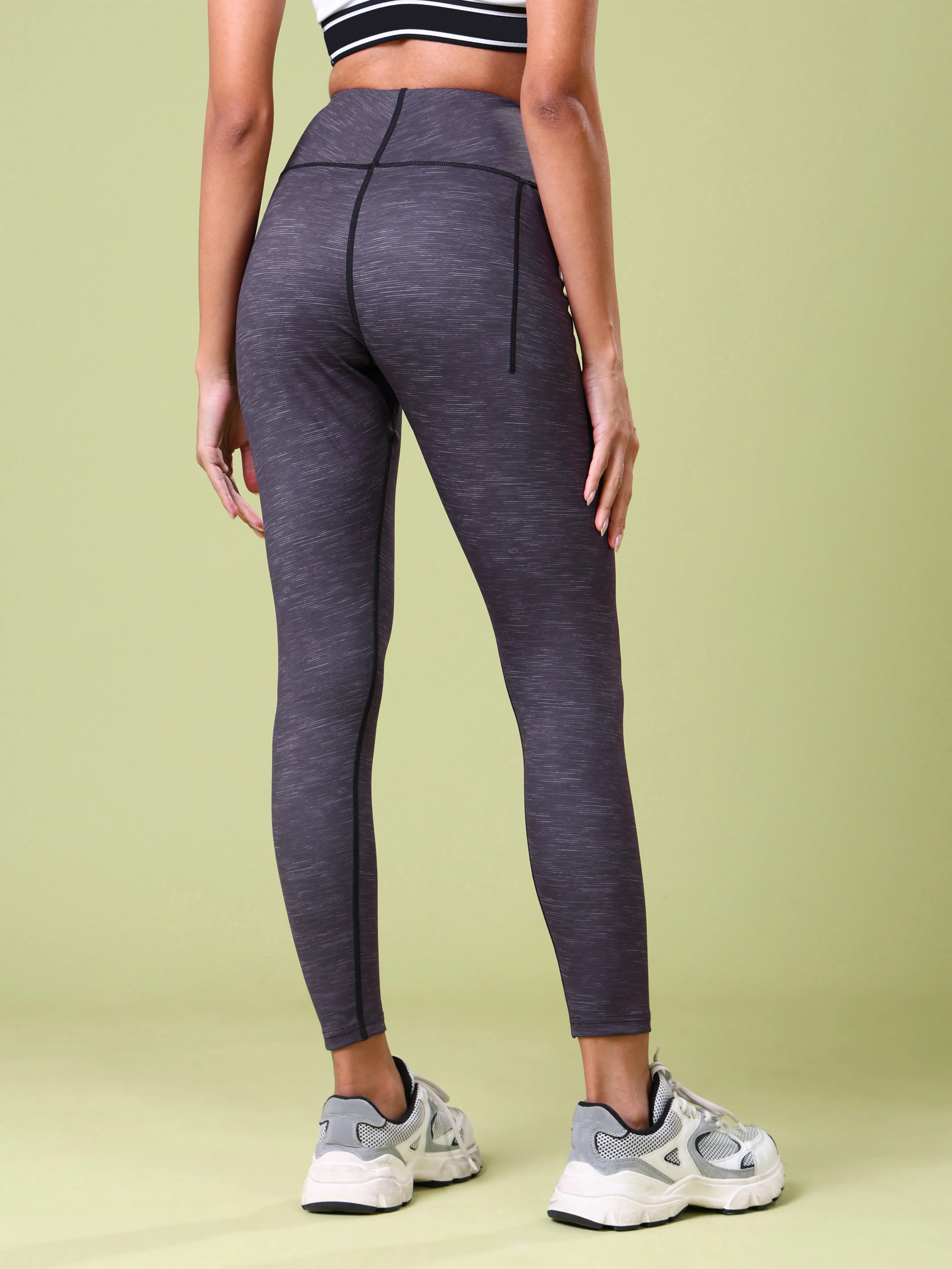 Women Printed Slim Fit Tights with ELASTO PLUS - Image 3