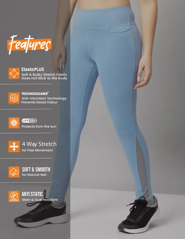 Women Solid Slim Fit Tights with ELASTO PLUS - Image 5