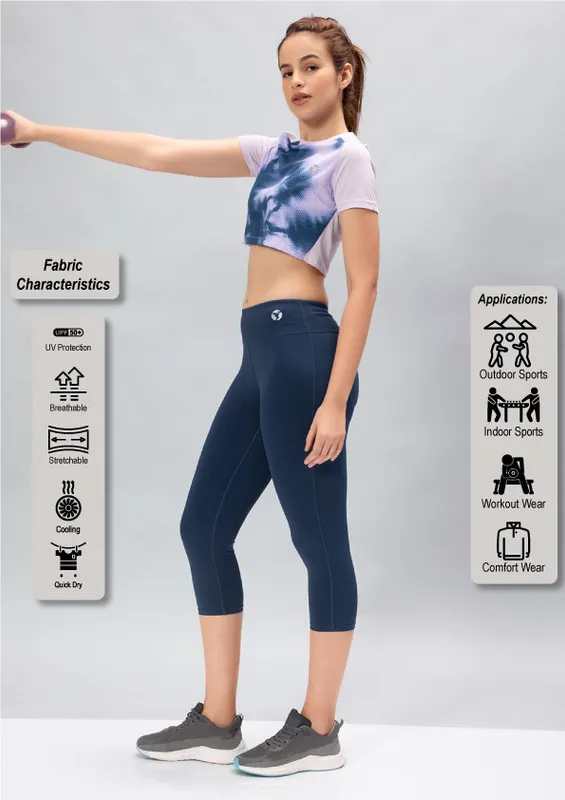 Women Solid Slim Fit Tights with ELASTO PLUS - Image 4