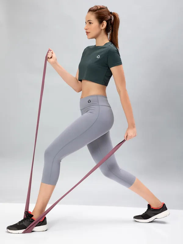 Women Solid Slim Fit Tights with ELASTO PLUS - Image 4