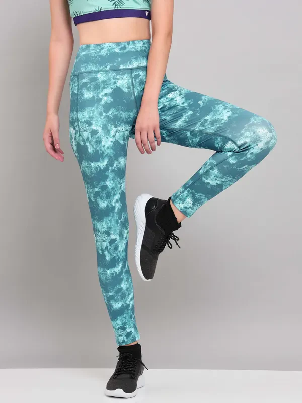 Women Printed Slim Fit Tights with ELASTO PLUS - Image 13