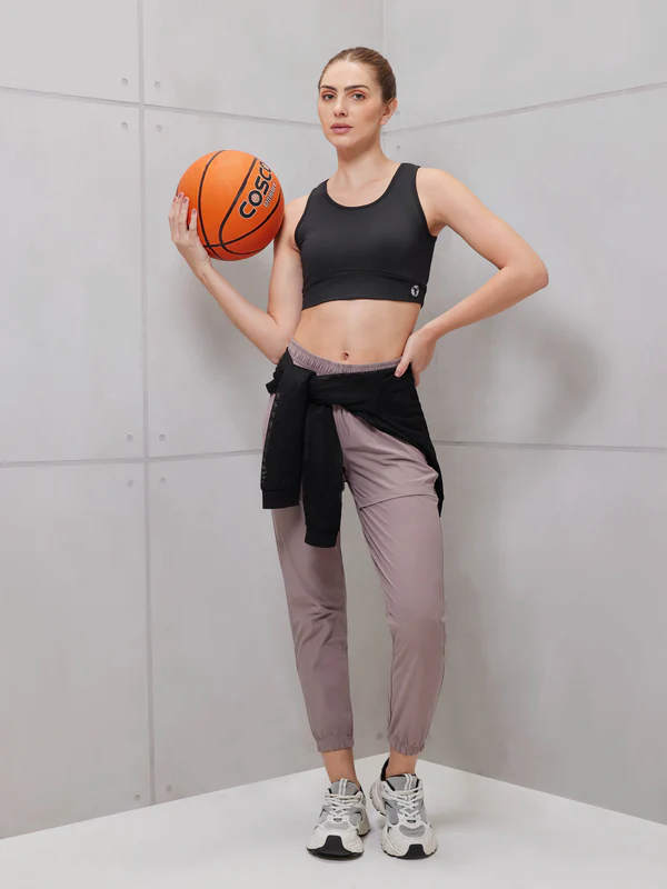 Women Solid Slim Fit Scoop Neck Sports Bra with ELASTO PLUS - Image 9