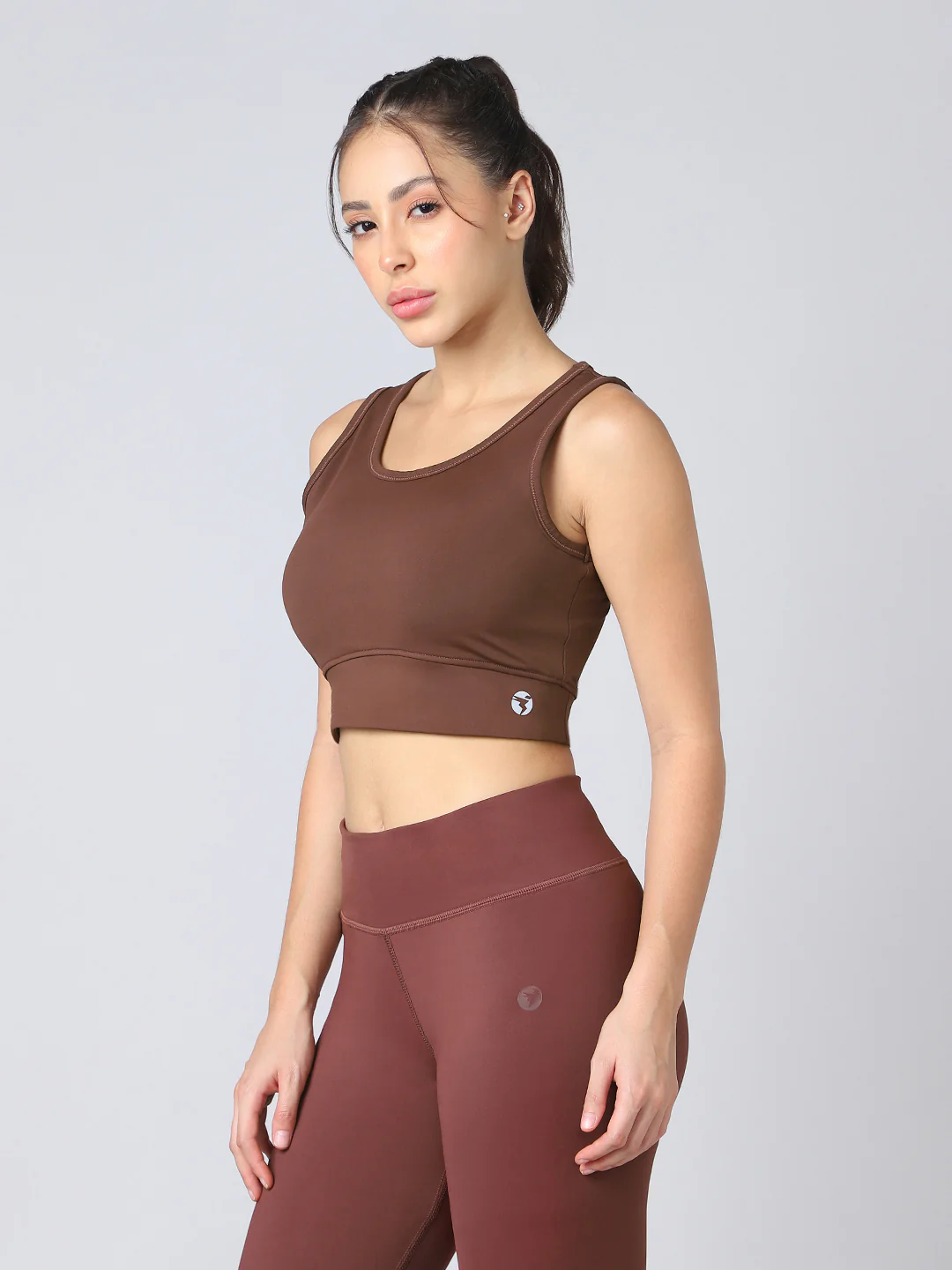 Women Solid Slim Fit Scoop Neck Sports Bra with ELASTO PLUS - Image 6