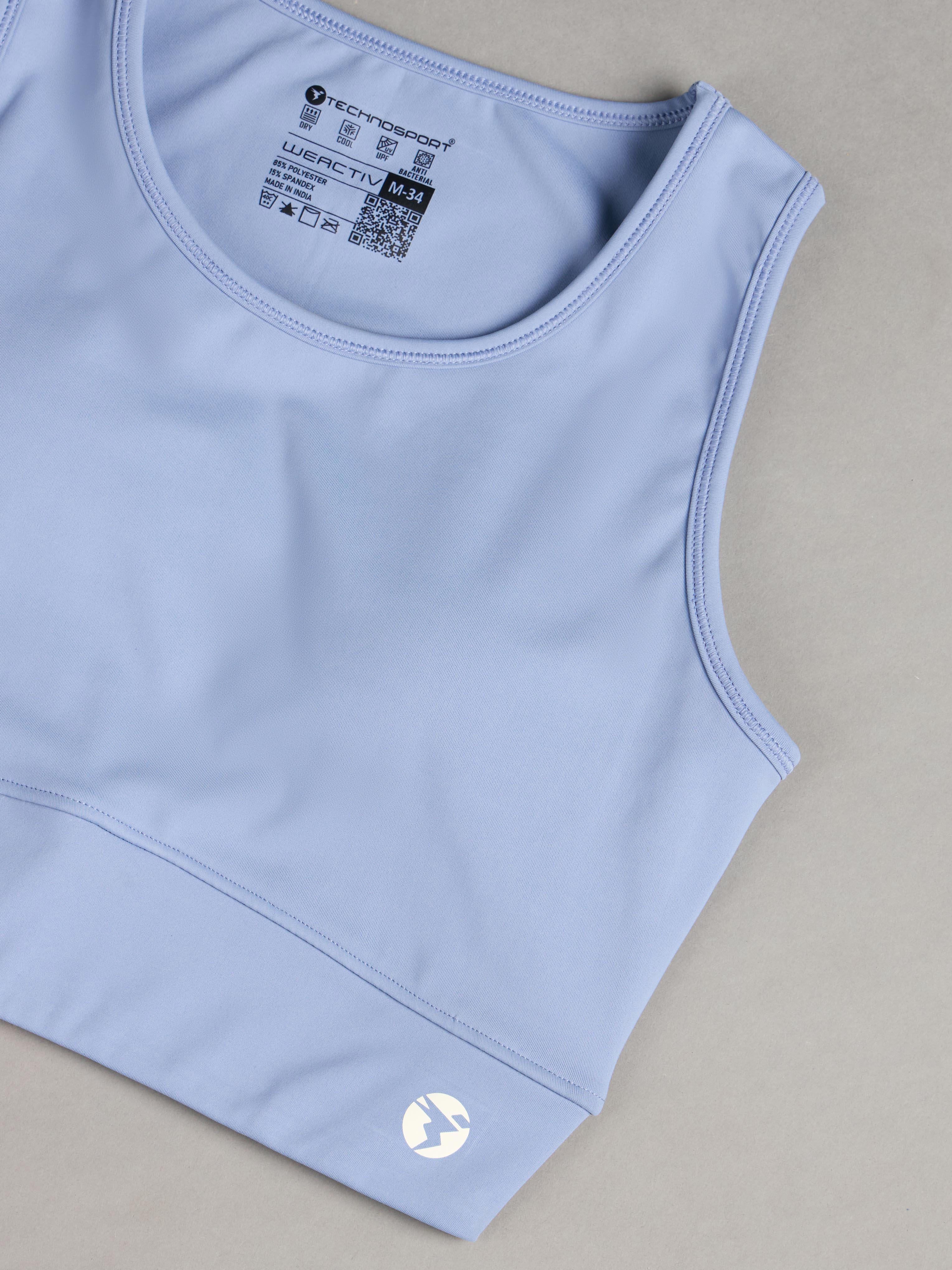 Women Solid Slim Fit Scoop Neck Sports Bra with ELASTO PLUS - Image 7