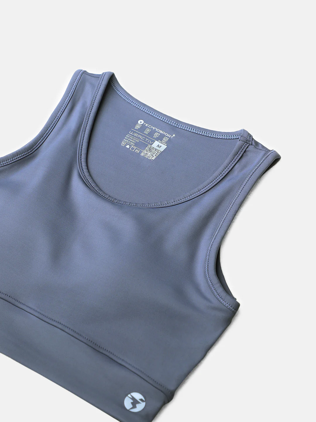 Women Solid Slim Fit Scoop Neck Sports Bra with ELASTO PLUS - Image 9