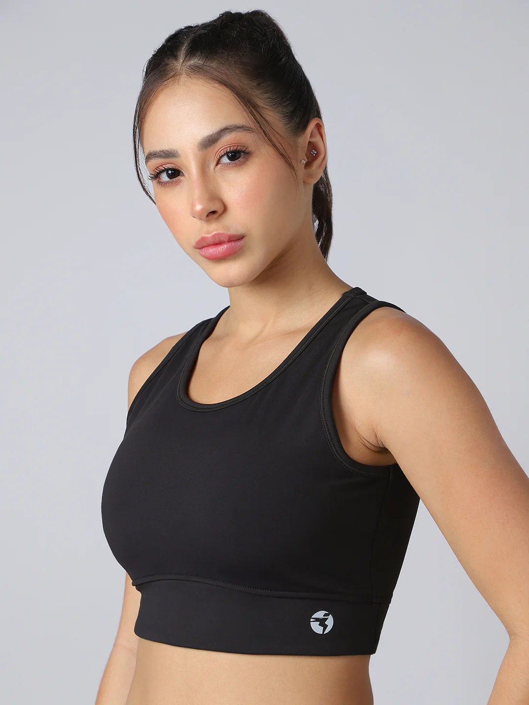 Women Solid Slim Fit Scoop Neck Sports Bra with ELASTO PLUS - Image 8