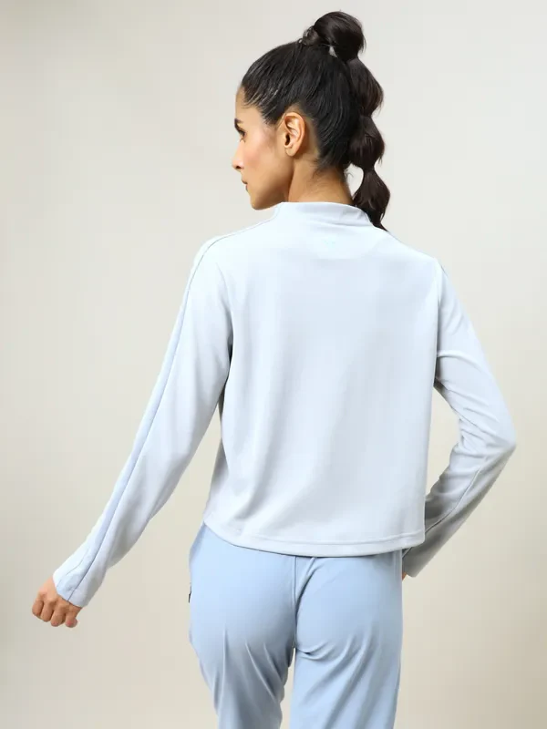 Women Colorblock Slim Fit Crew Neck Pullover with ELASTO PLUS - Image 3