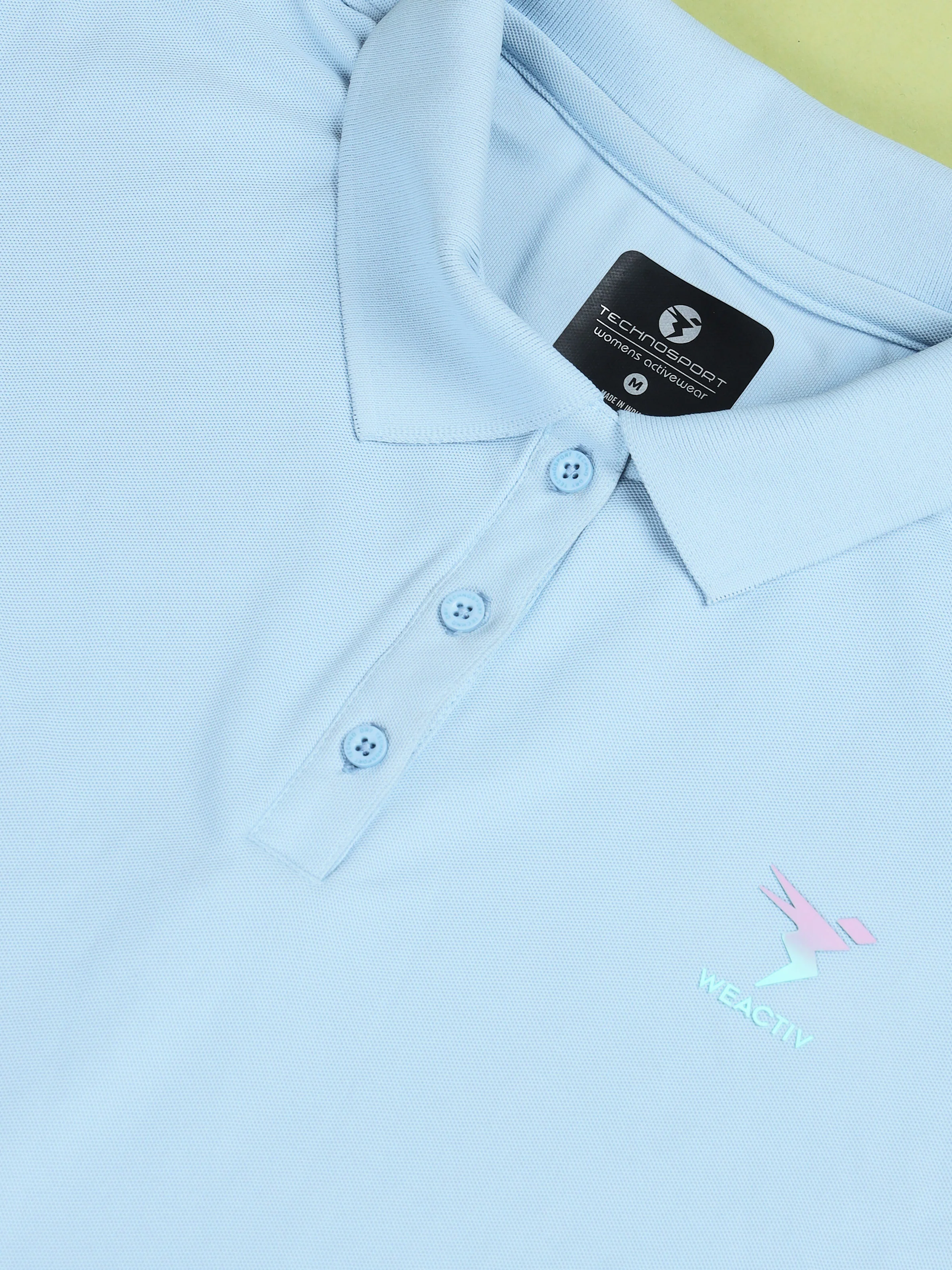 Women Solid Slim Fit Polo T-shirt with MATPIQ - Image 7