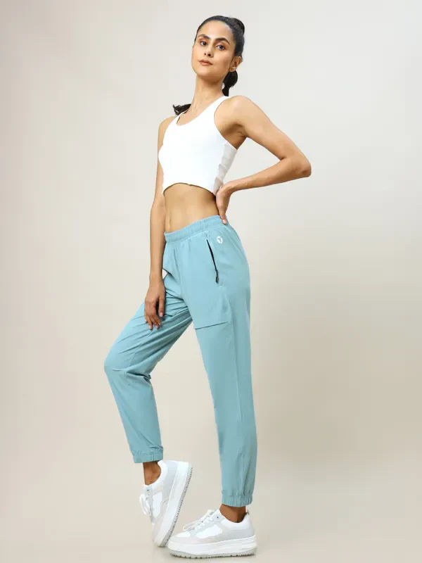 Women Solid Relax Fit Joggers with DURACOOL+ - Image 5