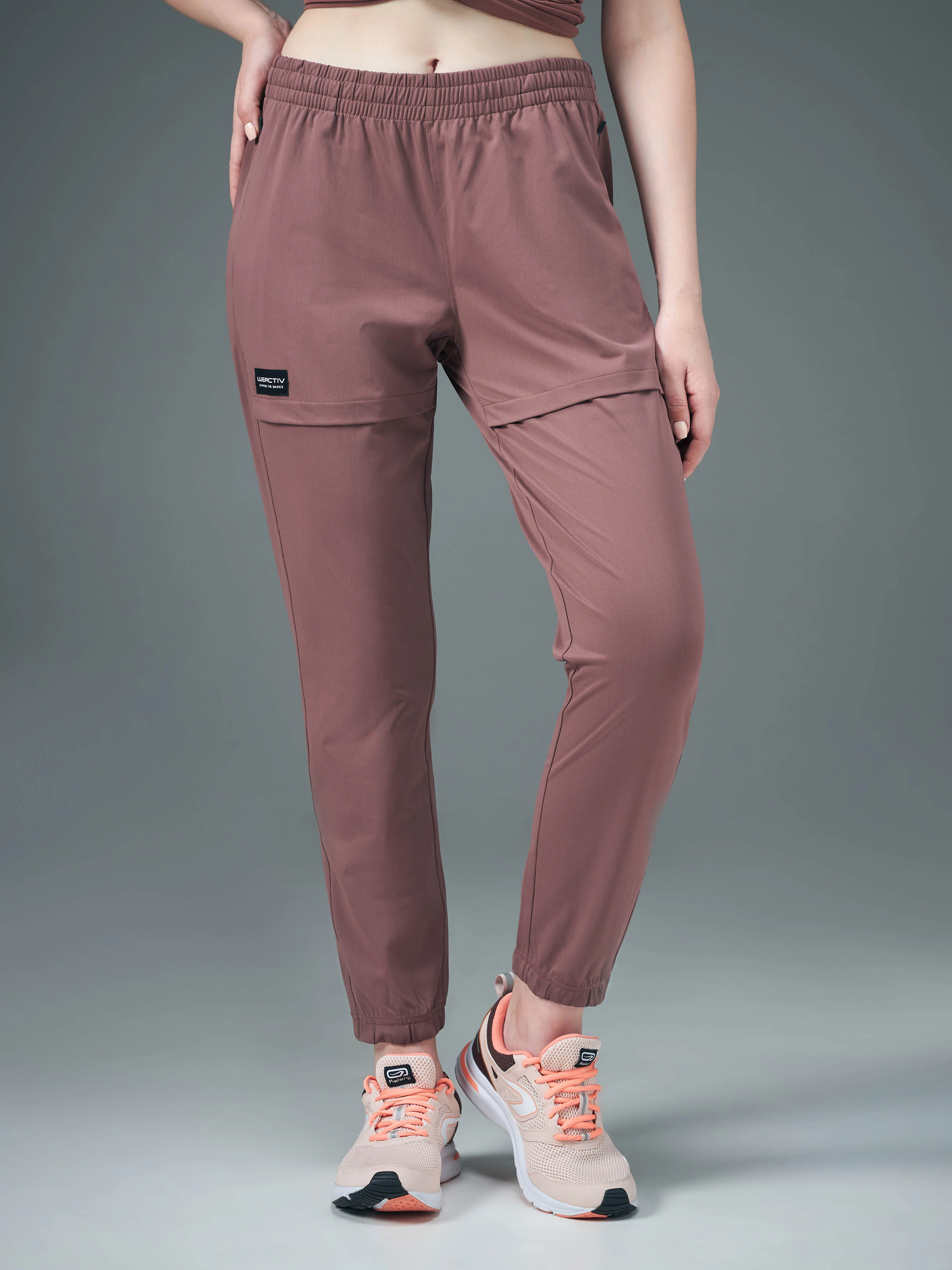 Women Solid Relax Fit Joggers with DURACOOL+ - Image 2