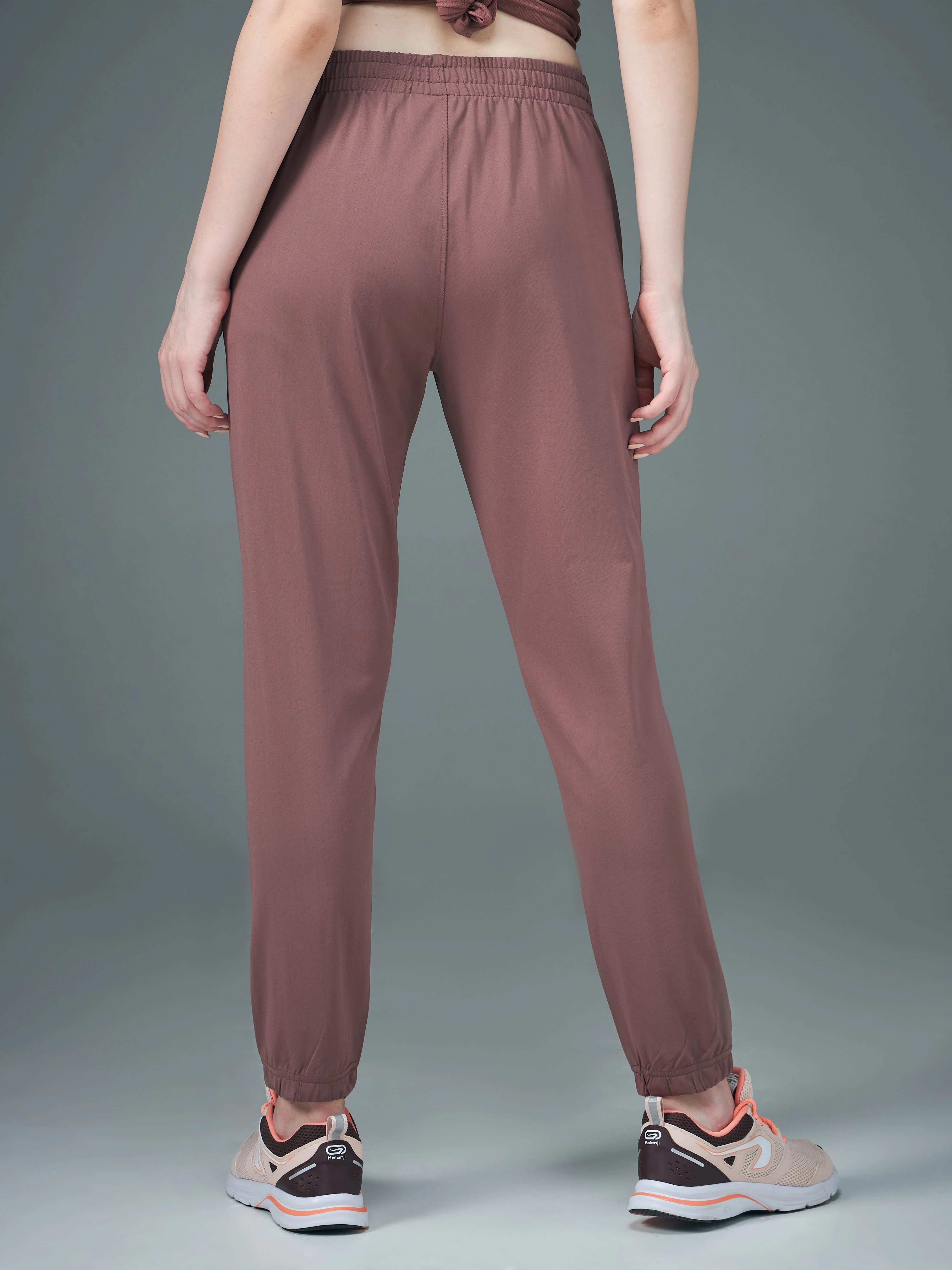 Women Solid Relax Fit Joggers with DURACOOL+ - Image 3