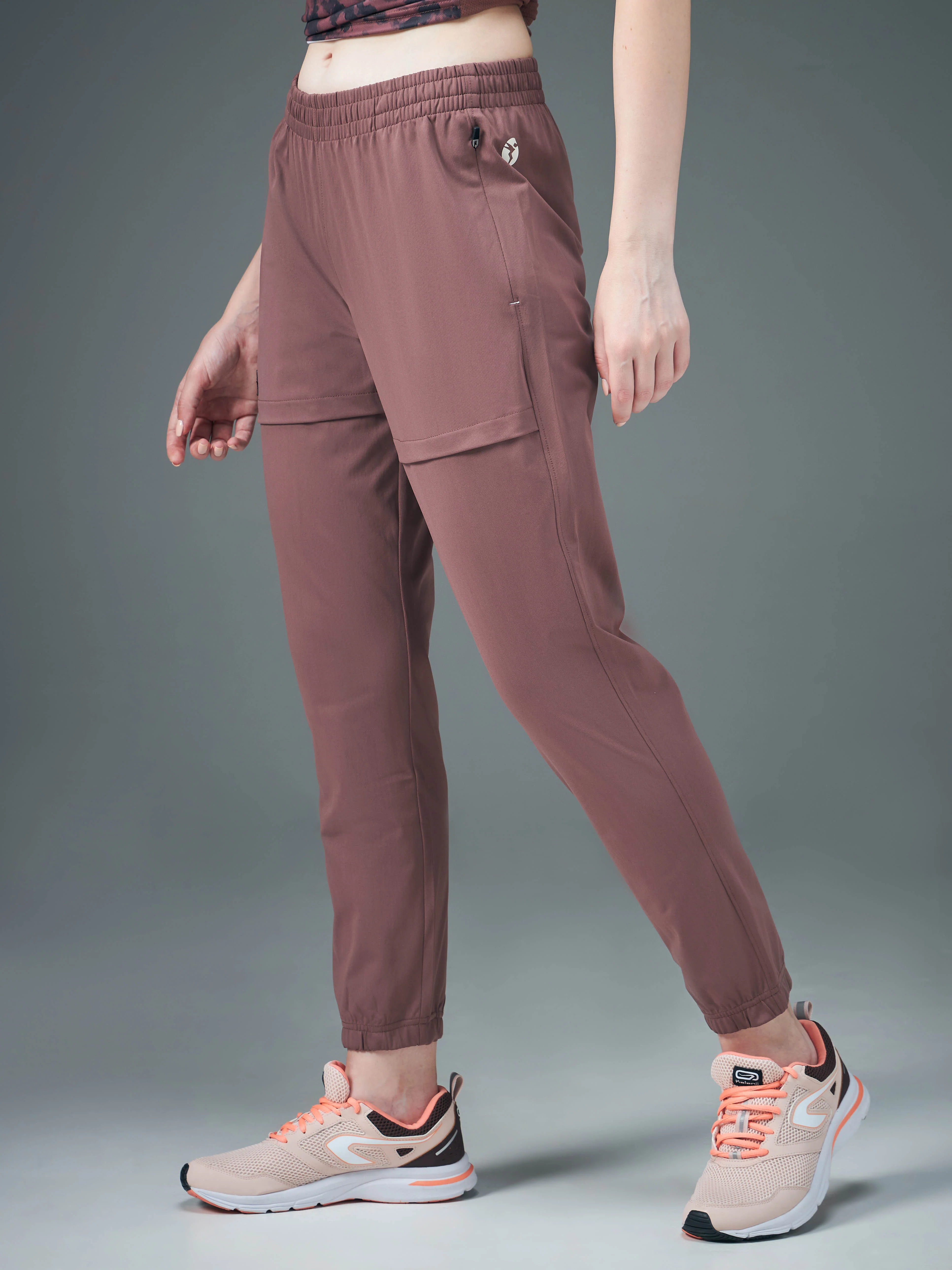 Women Solid Relax Fit Joggers with DURACOOL+ - Image 4