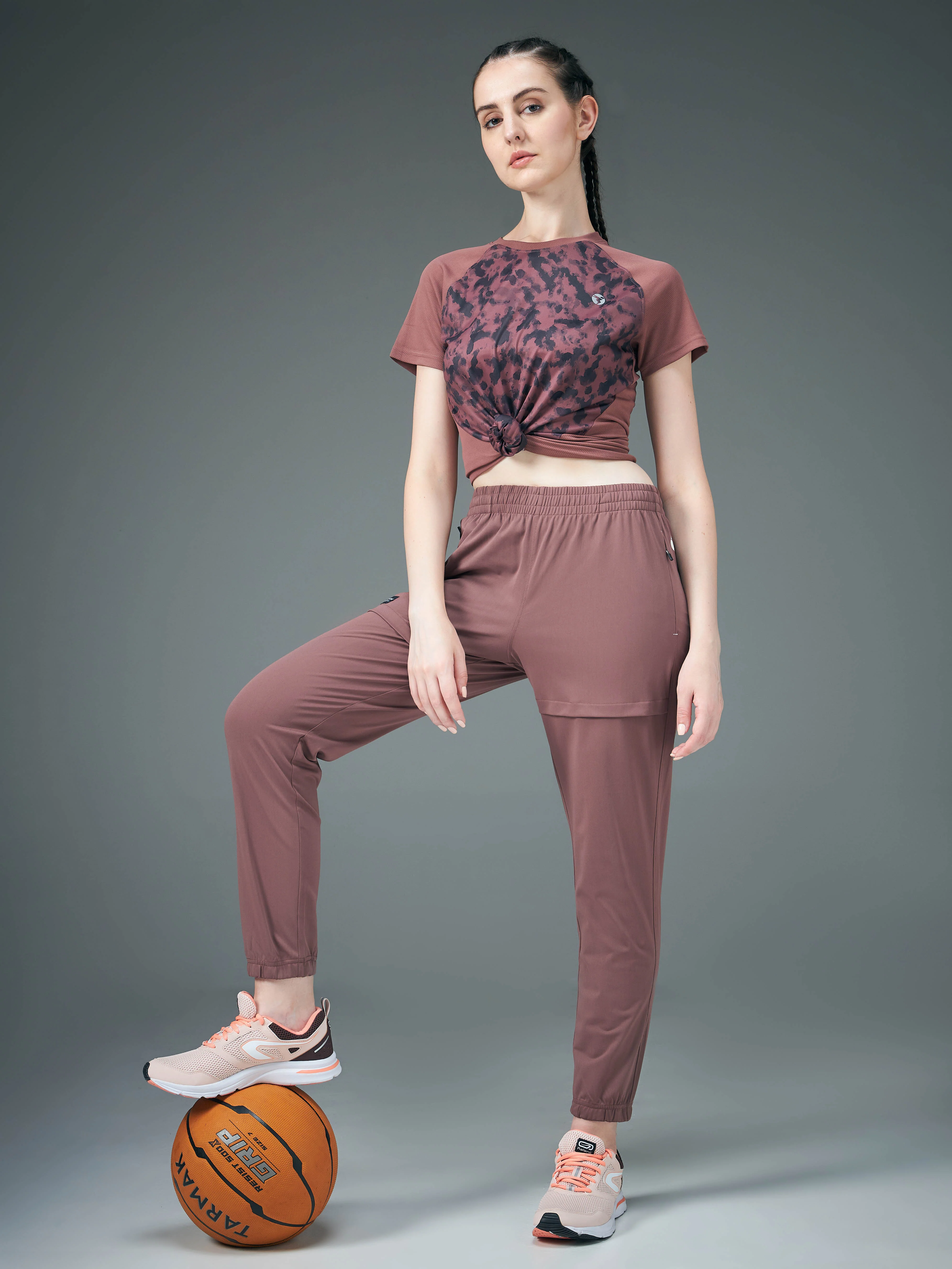 Women Solid Relax Fit Joggers with DURACOOL+ - Image 5