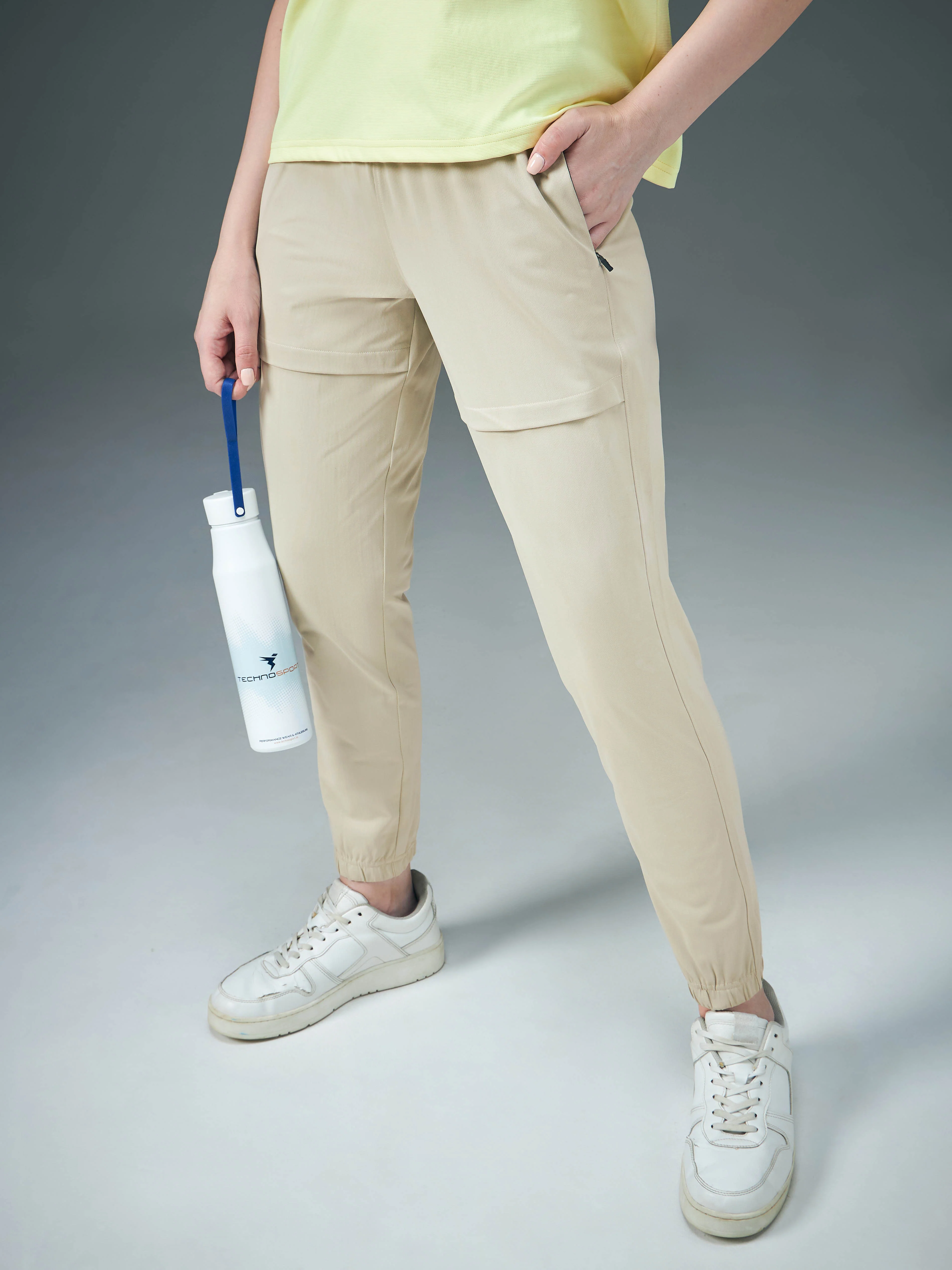 Women Solid Relax Fit Joggers with DURACOOL+
