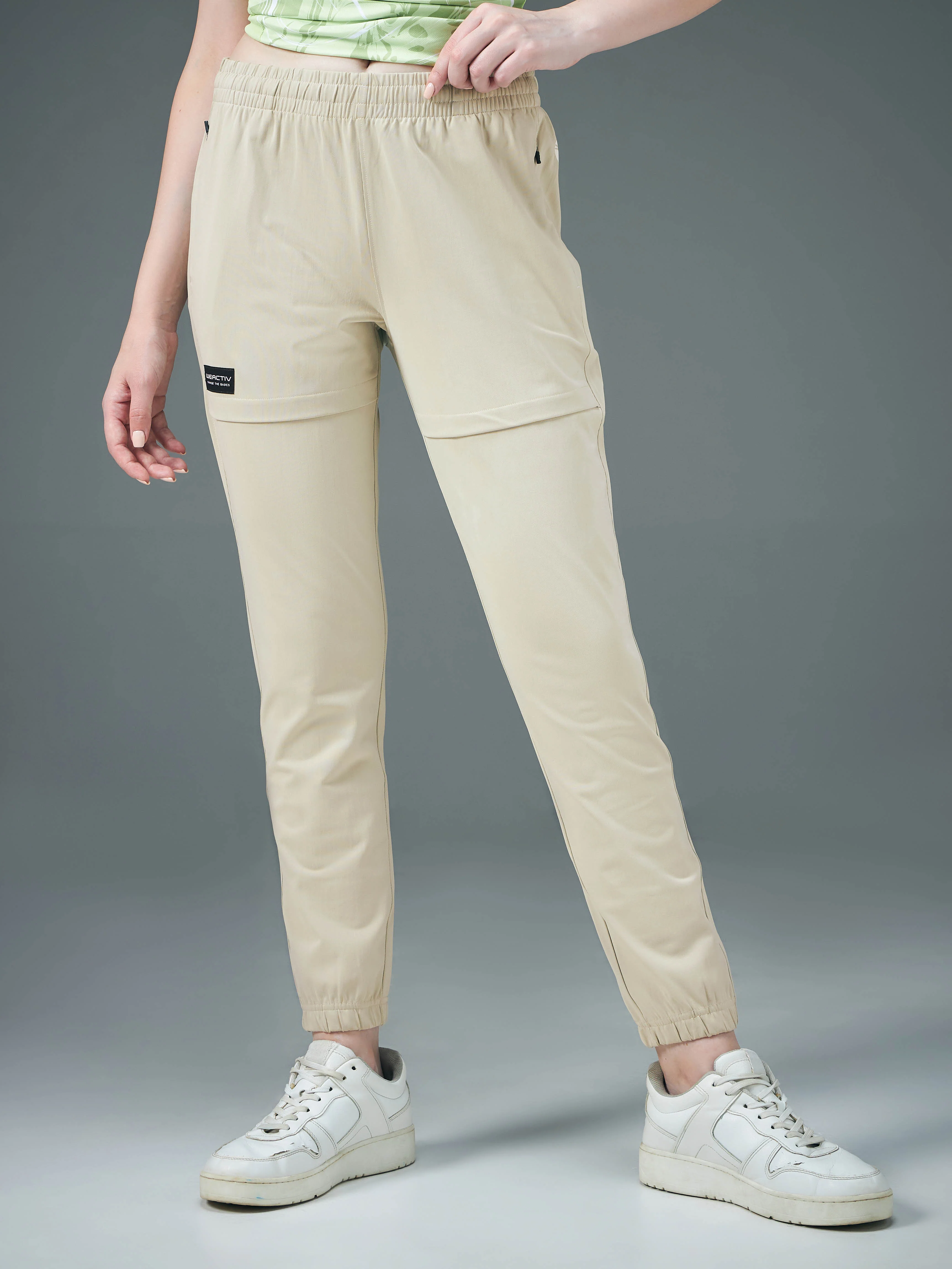Women Solid Relax Fit Joggers with DURACOOL+ - Image 2